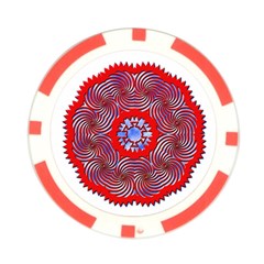 Tile Pattern Background Image Poker Chip Card Guard from ArtsNow.com Front