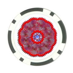 Tile Pattern Background Image Poker Chip Card Guard from ArtsNow.com Back