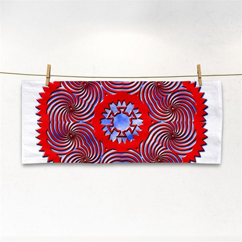 Tile Pattern Background Image Hand Towel from ArtsNow.com Front