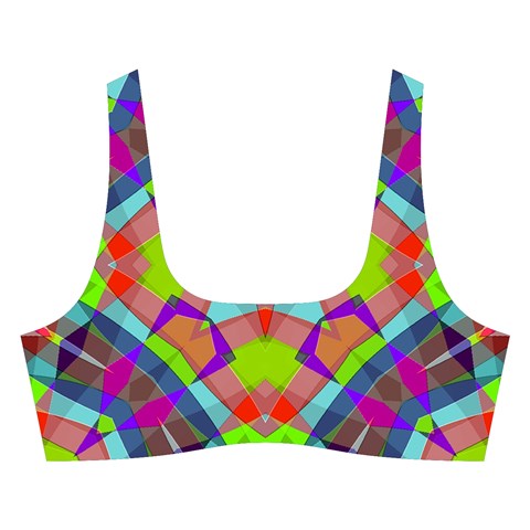 Farbenpracht Kaleidoscope Pattern Cross Back Hipster Bikini Set from ArtsNow.com Front