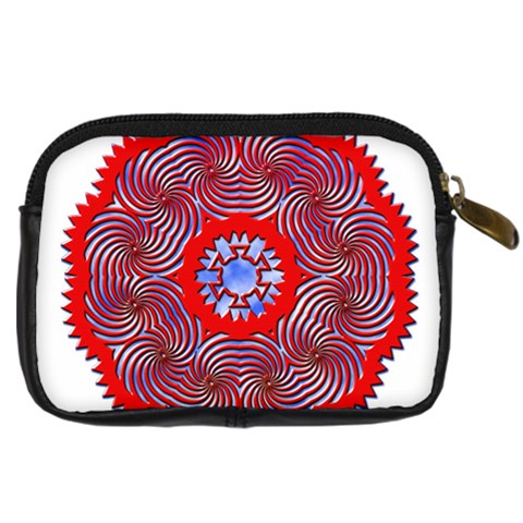 Tile Pattern Background Image Digital Camera Leather Case from ArtsNow.com Back
