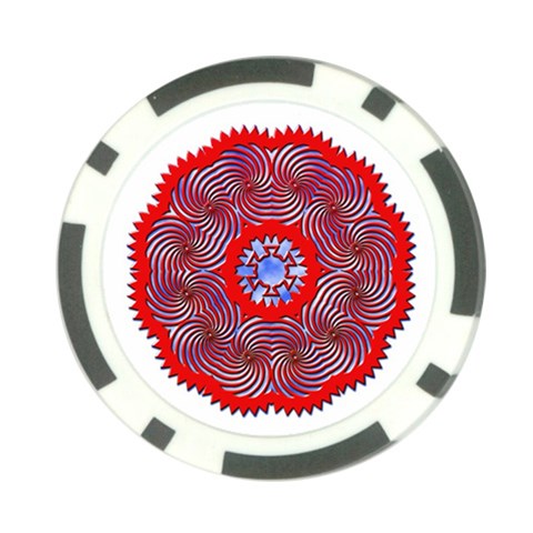 Tile Pattern Background Image Poker Chip Card Guard (10 pack) from ArtsNow.com Front