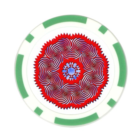 Tile Pattern Background Image Poker Chip Card Guard (10 pack) from ArtsNow.com Front