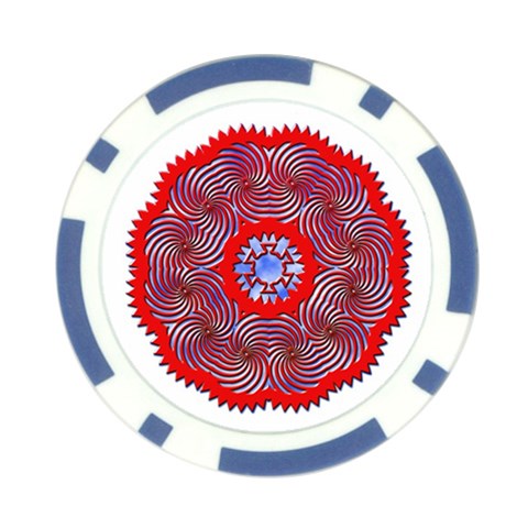 Tile Pattern Background Image Poker Chip Card Guard (10 pack) from ArtsNow.com Front