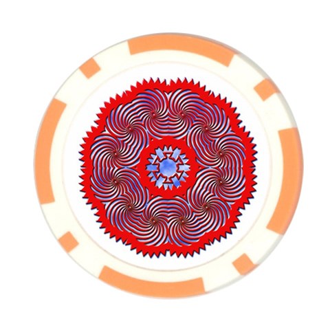Tile Pattern Background Image Poker Chip Card Guard (10 pack) from ArtsNow.com Front