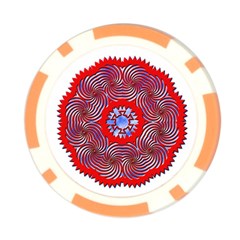 Tile Pattern Background Image Poker Chip Card Guard (10 pack) from ArtsNow.com Back