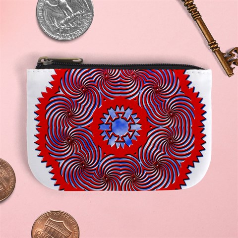 Tile Pattern Background Image Mini Coin Purse from ArtsNow.com Front