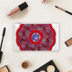 Tile Pattern Background Image Cosmetic Bag (Small) from ArtsNow.com Front