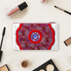 Tile Pattern Background Image Cosmetic Bag (Small) from ArtsNow.com Back