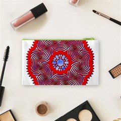 Tile Pattern Background Image Cosmetic Bag (Small) from ArtsNow.com Back