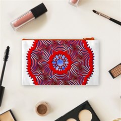 Tile Pattern Background Image Cosmetic Bag (Small) from ArtsNow.com Back