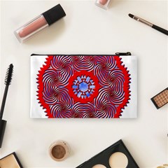 Tile Pattern Background Image Cosmetic Bag (Small) from ArtsNow.com Back
