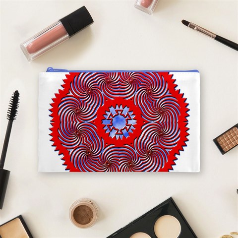 Tile Pattern Background Image Cosmetic Bag (Medium) from ArtsNow.com Front