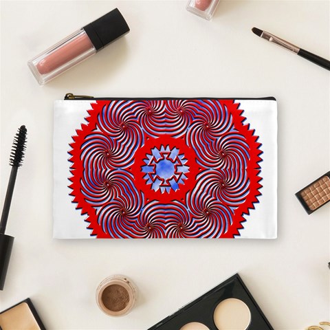 Tile Pattern Background Image Cosmetic Bag (Medium) from ArtsNow.com Front