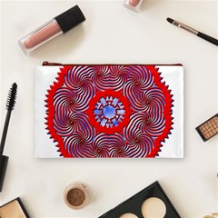 Tile Pattern Background Image Cosmetic Bag (Medium) from ArtsNow.com Front