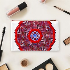 Tile Pattern Background Image Cosmetic Bag (Medium) from ArtsNow.com Back
