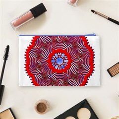 Tile Pattern Background Image Cosmetic Bag (Medium) from ArtsNow.com Back