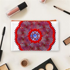 Tile Pattern Background Image Cosmetic Bag (Medium) from ArtsNow.com Back