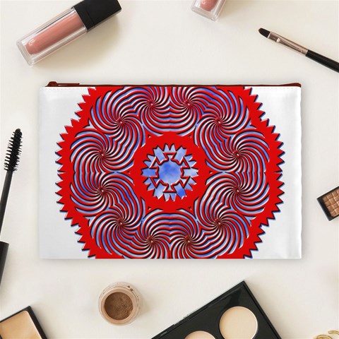 Tile Pattern Background Image Cosmetic Bag (Large) from ArtsNow.com Front