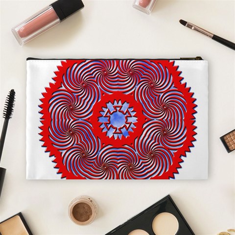 Tile Pattern Background Image Cosmetic Bag (Large) from ArtsNow.com Back