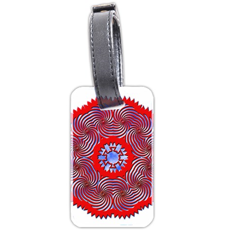 Tile Pattern Background Image Luggage Tag (two sides) from ArtsNow.com Front