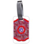 Tile Pattern Background Image Luggage Tag (two sides)