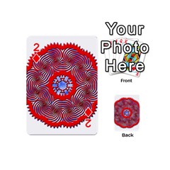 Tile Pattern Background Image Playing Cards 54 Designs (Mini) from ArtsNow.com Front - Diamond2