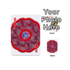 Tile Pattern Background Image Playing Cards 54 Designs (Mini) from ArtsNow.com Front - Diamond8