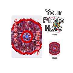 Tile Pattern Background Image Playing Cards 54 Designs (Mini) from ArtsNow.com Front - Joker2