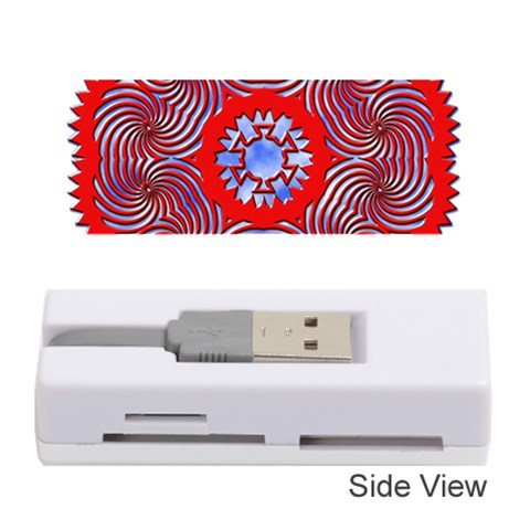 Tile Pattern Background Image Memory Card Reader (Stick) from ArtsNow.com Front