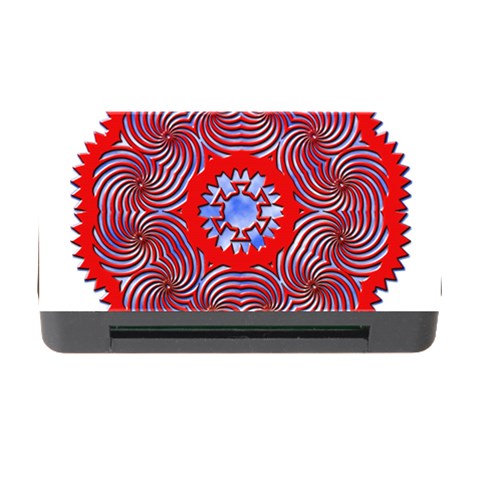 Tile Pattern Background Image Memory Card Reader with CF from ArtsNow.com Front