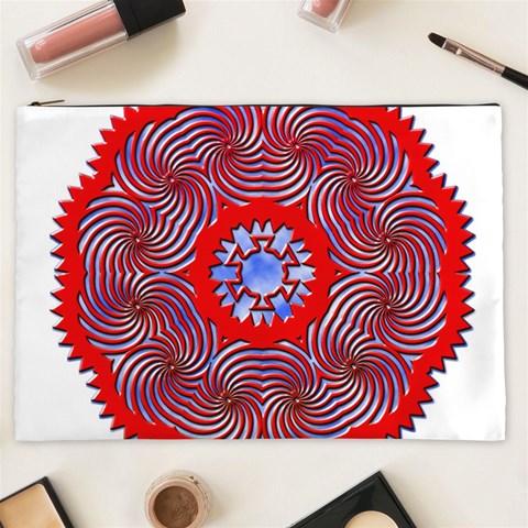 Tile Pattern Background Image Cosmetic Bag (XXL) from ArtsNow.com Front
