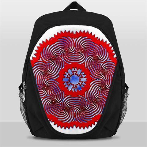 Tile Pattern Background Image Backpack Bag from ArtsNow.com Front