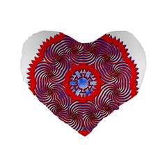 Tile Pattern Background Image Standard 16  Premium Heart Shape Cushions from ArtsNow.com Front