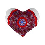 Tile Pattern Background Image Standard 16  Premium Heart Shape Cushions