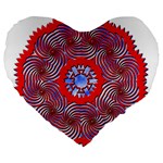 Tile Pattern Background Image Large 19  Premium Heart Shape Cushions