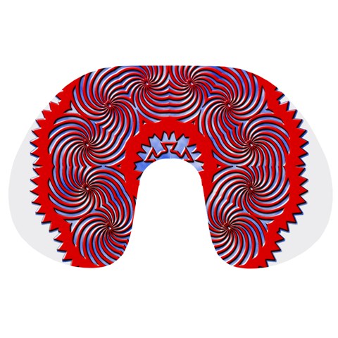 Tile Pattern Background Image Travel Neck Pillow from ArtsNow.com Front