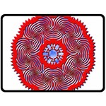 Tile Pattern Background Image Two Sides Fleece Blanket (Large)