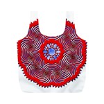 Tile Pattern Background Image Full Print Recycle Bag (M)