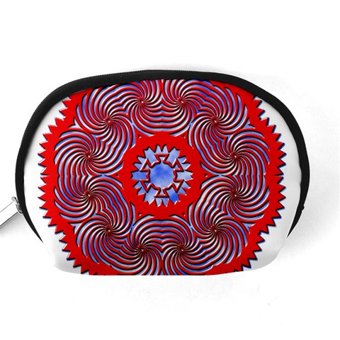 Tile Pattern Background Image Accessory Pouch (Medium) from ArtsNow.com Back