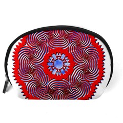 Tile Pattern Background Image Accessory Pouch (Large) from ArtsNow.com Back