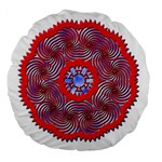 Tile Pattern Background Image Large 18  Premium Flano Round Cushions