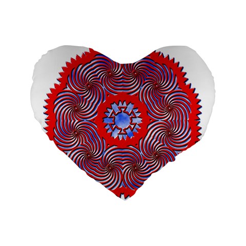 Tile Pattern Background Image Standard 16  Premium Flano Heart Shape Cushions from ArtsNow.com Front