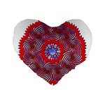 Tile Pattern Background Image Standard 16  Premium Flano Heart Shape Cushions