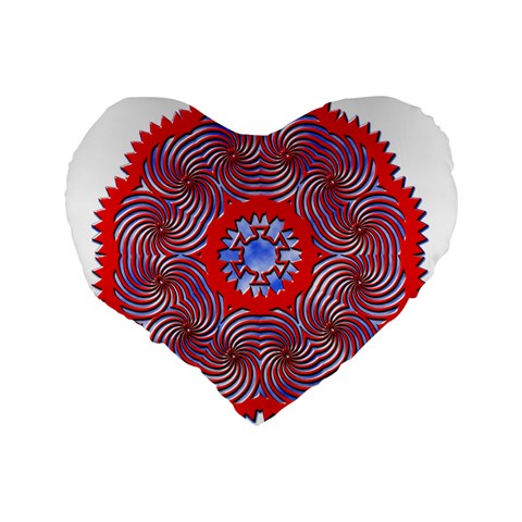 Tile Pattern Background Image Standard 16  Premium Flano Heart Shape Cushions from ArtsNow.com Back