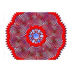 Tile Pattern Background Image Two Sides Premium Plush Fleece Blanket (Mini) from ArtsNow.com 35 x27  Blanket Front
