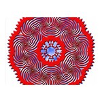 Tile Pattern Background Image Two Sides Premium Plush Fleece Blanket (Mini)