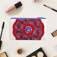 Tile Pattern Background Image Cosmetic Bag (XS) from ArtsNow.com Back