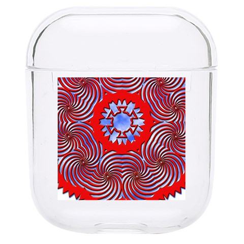Tile Pattern Background Image Hard PC AirPods 1/2 Case from ArtsNow.com Front