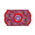 Tile Pattern Background Image Satin Shawl 45  x 80 